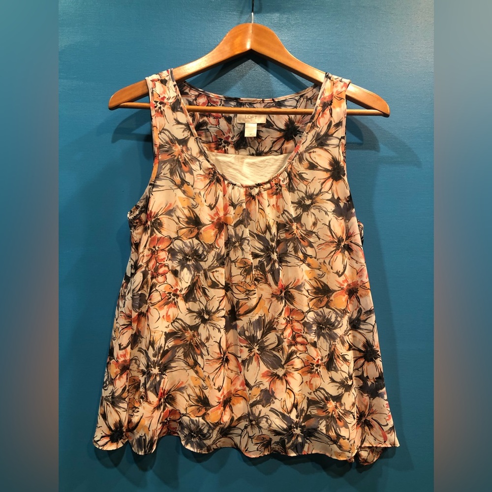 Floral Sleeveless Women's Top